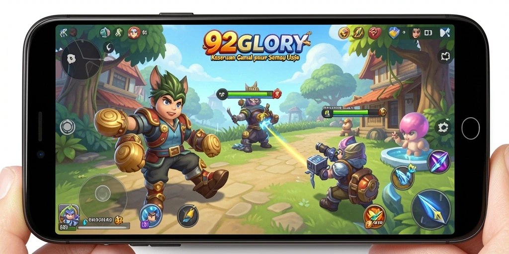 Tampilan gameplay menarik dari 92GLORY saat dimainkan.