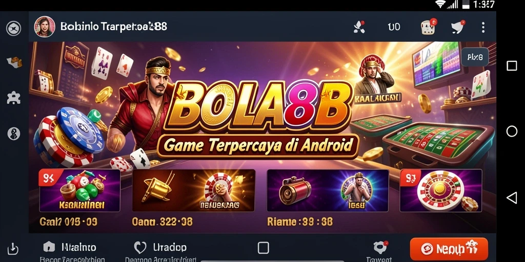 Gameplay seru BOLA88 dengan tampilan kasino yang menarik.