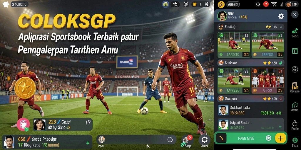 Tampilan COLOKSGP yang menunjukkan berbagai pilihan taruhan olahraga.