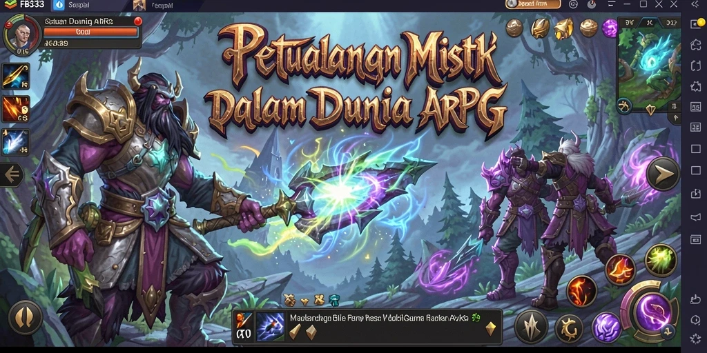 Menampilkan aksi seru dalam petualangan ARPG FB333.