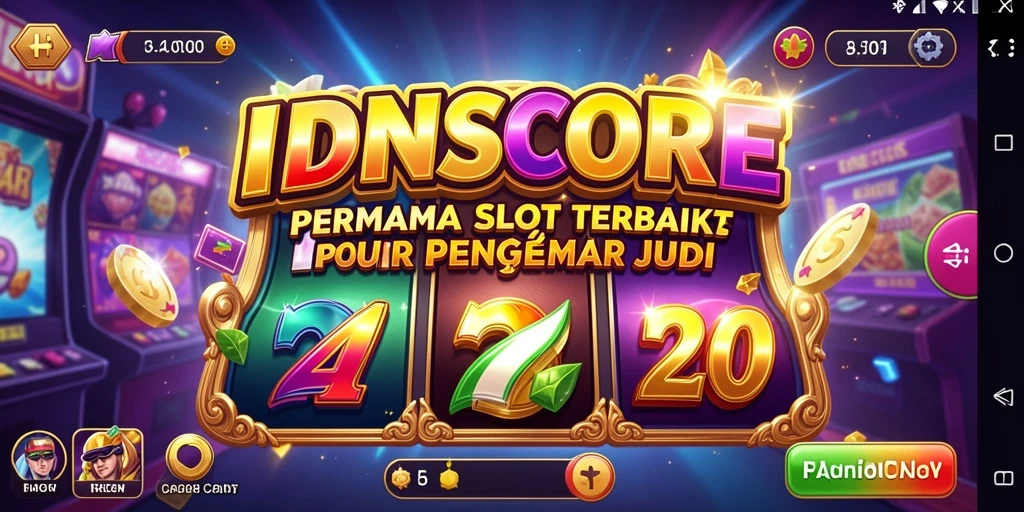 Screenshot utama IDNSCORE menampilkan gameplay Slot yang seru.