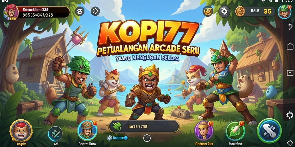 Screenshot menunjukkan gameplay seru dari KOPI77 dengan grafis menakjubkan.