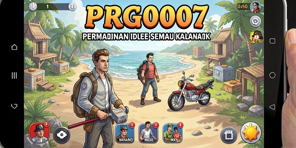 Tampilan gameplay PRG007 yang memikat dalam mode Idle.