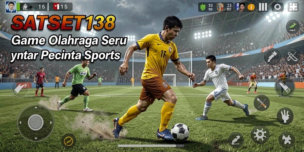 Screenshot SATSET138 yang menunjukkan aksi seru dalam permainan olahraga.