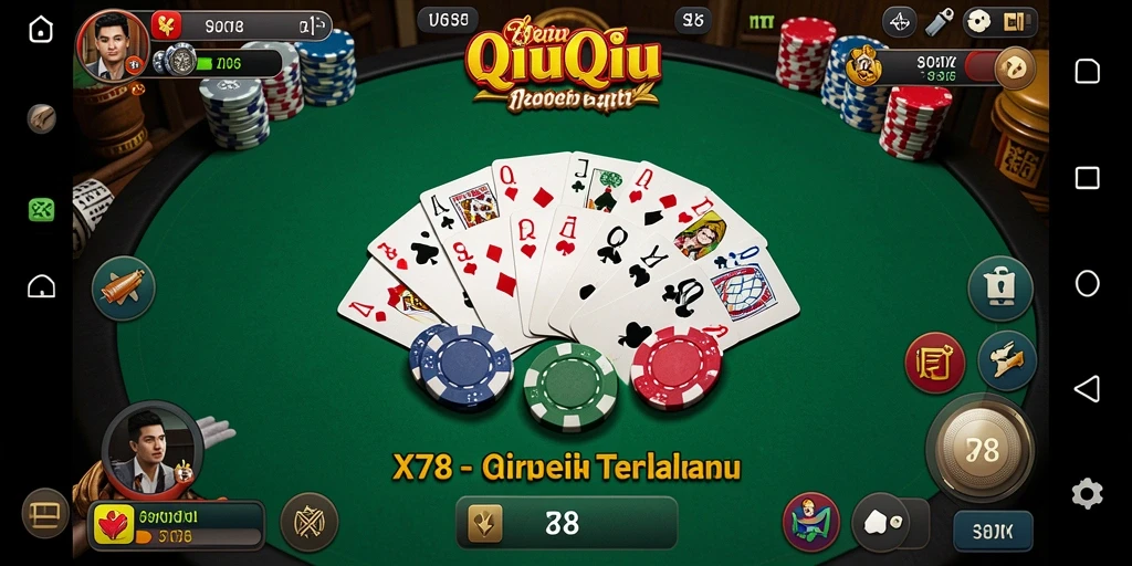 Tampilan gameplay seru di X78 yang memikat para pemain.